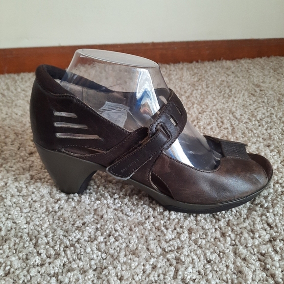Merrell Cycling Evera Cross Bracken Brown Leather Heel Mary Jane J88896 Size 9 - Picture 2 of 16